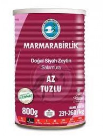 MARMARA BİRLİK AZ TUZLU ZEYTİN L BOY 800 GR